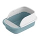 thumbnail image 2 of Caja de arena para gatos a prueba de salpicaduras, bandeja de arena para mascotas superior abierta, inodoro , orinal semicerrado para , Azul, l, 2 of 9