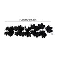 thumbnail image 4 of Kdkad Halloween Black Maple Leaf Vines, Artificial Fall Garland, Flexible Foliage Hanging Vines, Halloween Decorations for Porch, Fireplace, Railing, Table, Halloween Party Decor, 39In, 4 of 7