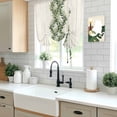 thumbnail image 5 of Sage Green Leaves Tie Up Curtains for Windows, Adjustable Balloon Window Shades, Summer Botanical Retro Art Wooden Kitchen Window Treatments Farmhouse Short Curtains with Rod Pocket 42"x45", 5 of 8