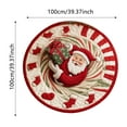 thumbnail image 3 of Christmas Rug, Christmas Welcome Rug, 3D Christmas Doorway Rug, Christmas Rugs for Living Room, Christmas Decorations for Bedroom Bathroom and Home, Christmas Decorations (100 * 100cm, Style 6), 3 of 4