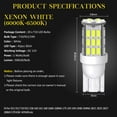 thumbnail image 6 of Rongsi Rv Light Bulbs,20pcs Super Bright RV Trailer T10 921 194 42-SMD 12V Car Backup Reverse LED Lights Bulbs Light Width Lamp Xenon White, 6 of 7