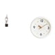 thumbnail image 1 of Estatua de arte abstracto, escultura moderna de resina, reloj de pared decorativo redondo, silencioso, sin , manecillas de madera, adecuado para, 1 of 8