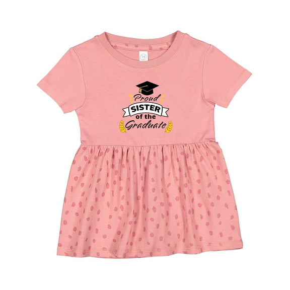 Inktastic Proud Sister of the Graduate-family Graduation Girls Baby Dress