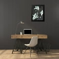 thumbnail image 4 of PI Studio 19x24 Black Modern Framed Museum Art Print Titled - Blue Flora I, 4 of 5