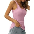 thumbnail image 5 of Sleeveless V-Neck Women Slim Fit Summer Tank Tops, 5 of 5