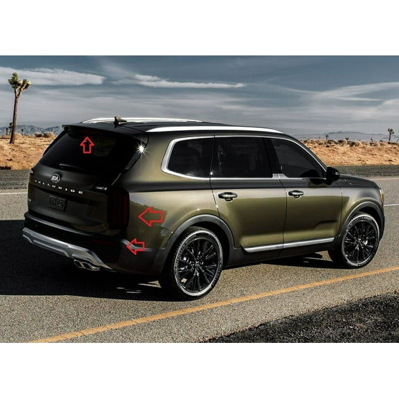 For The BlingLights Brand Tinted Taillight Protective Film Covers for 2020 2021 2022 Kia Telluride