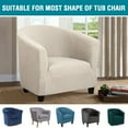 thumbnail image 6 of High Stretch Club Chair Slipcover, Spandex Jacquard Armchair Cover Tub Chair Covers, 6 of 7