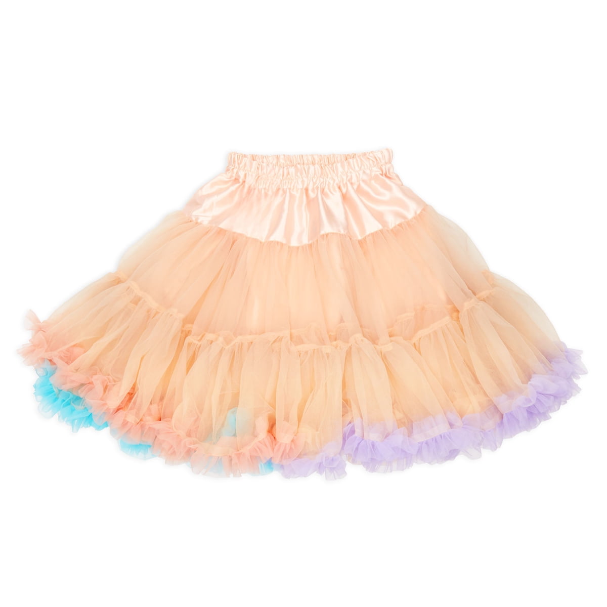 2T-8T Girls 6-Layered Tulle Fluffy Tutu Skirt Princess Dancing Petticoat Ballet Underskirt 