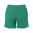 thumbnail image 4 of TANYSU Women's Double Layered Pleats Maternity Shorts Underbelly Drawstring Elastic Waist Shorts With Pockets Summer Cute Beach Casual Shorts Solid Color Comfort, 4 of 4