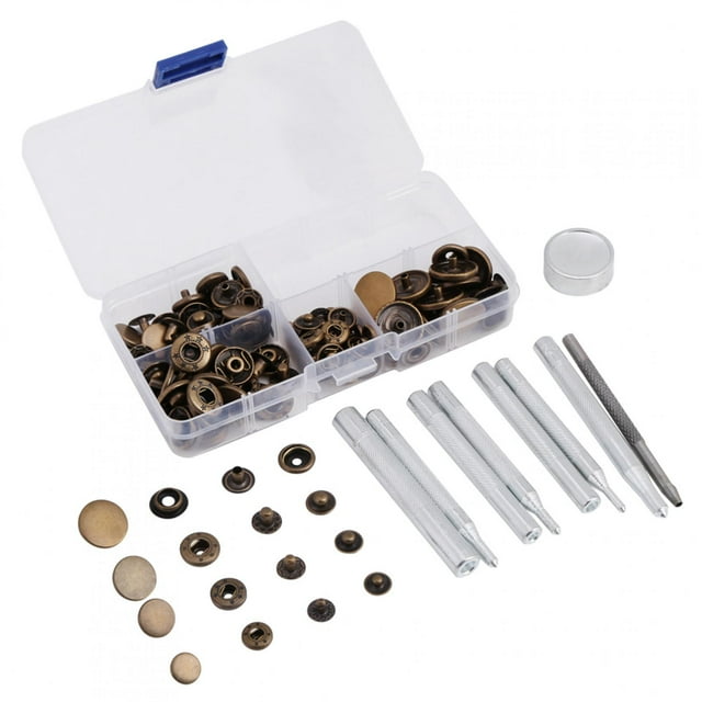 Snap Fasteners,40 Sets Press Stud Button Fasteners Snap Button Setting Tool Precision Engineered