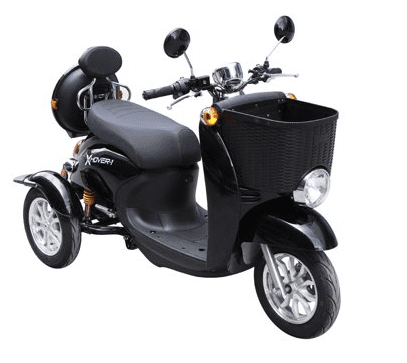 Black 3 Wheel Electric Scooter, Max Speed 20 with Anti-Theft Security - Walmart.com