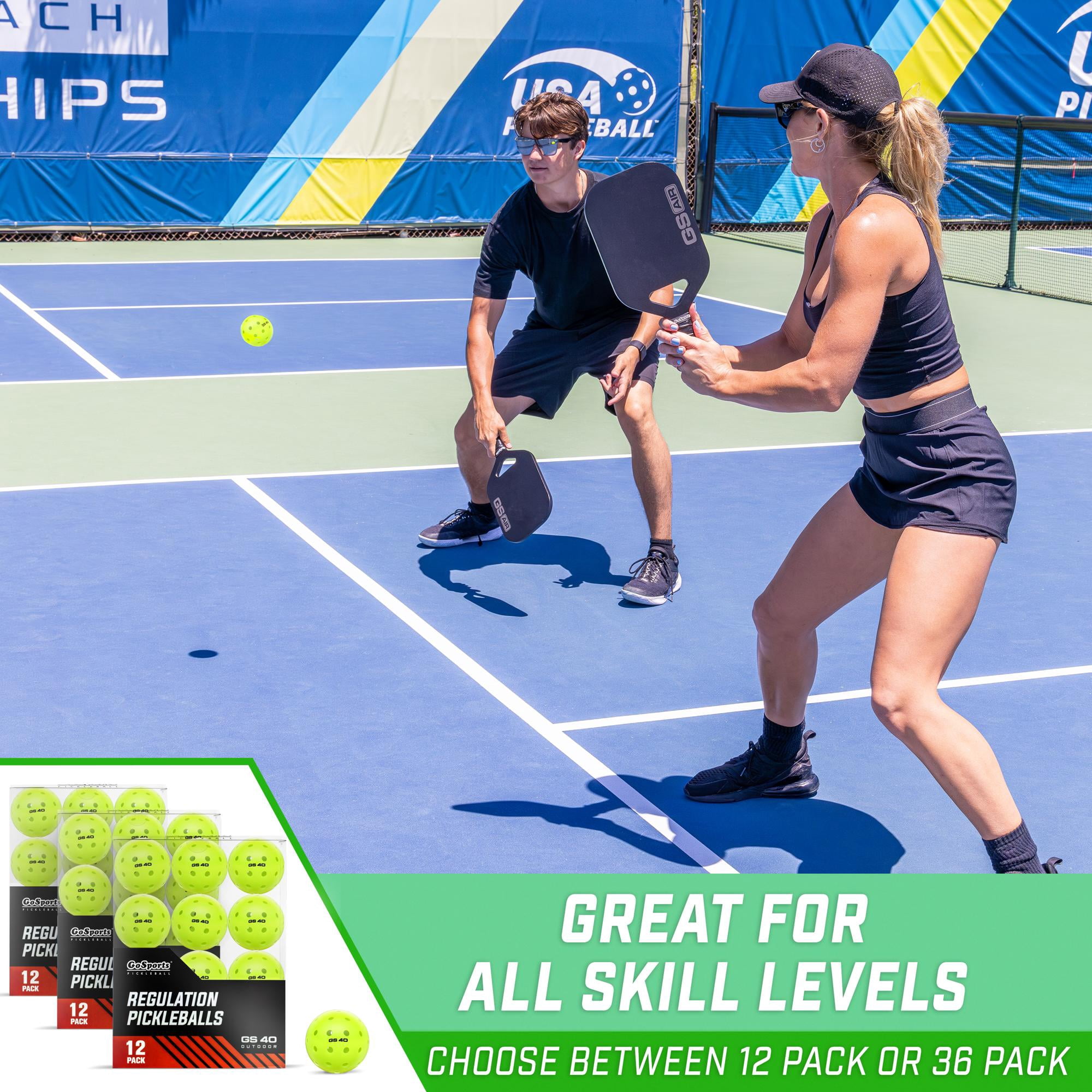 GoSports GS 40 Pickleball Balls - 36 Pack of Regulation USAPA Pickleballs