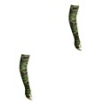 thumbnail image 4 of Soidarity Mangas Porable Expuesto Dedo Alargamiento Ampliado Elástico Cool Mangas Para Brazos Para El Sol Ice Silk Diferentes Patrones Camuflaje Verde Militar 2Conjunto, 4 of 6
