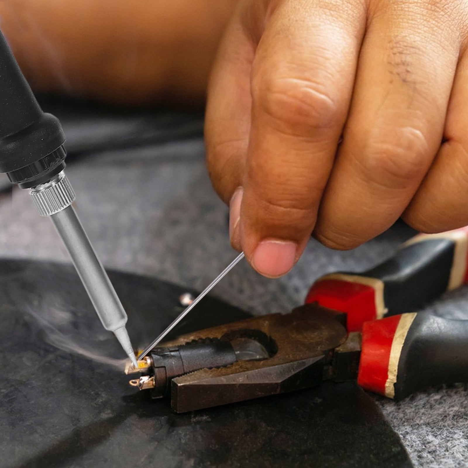 FENGGUIQU 1321 Adjustable Temperature Metal Heating Core Iron Handle Soldering Iron Kit 1 Set