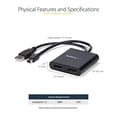 thumbnail image 3 of StarTech.com 2-Port Multi Monitor Adapter - Mini DisplayPort to 2x DisplayPort MST Hub - Dual 4K 30Hz - Video Splitter for Extended Desktop Mode on Windows PCs Only - mDP 1.2 to 2x DP (MSTMDP122DP), 3 of 5