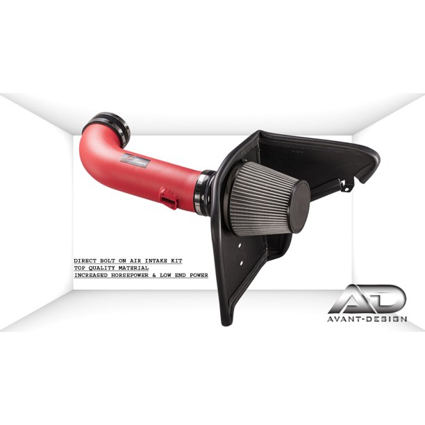 AF Dyncami COLD AIR INTAKE RED 4"PIPE 20102015 CHEVROLET CAMARO 6.2L 6