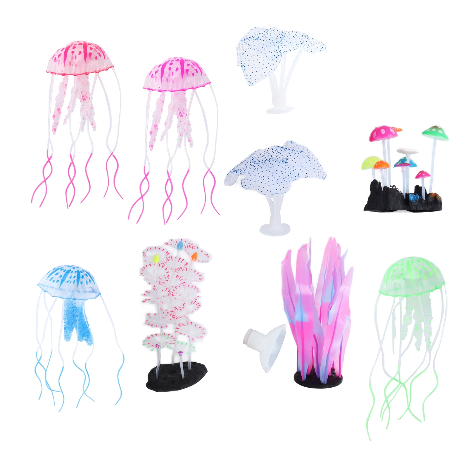 Fish Tank Landscaping, Beautiful Visual Effect Durable Glowing Fish Tank Decorations Toughness  for Fish Tank for Aquarium