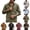 Brown, variant on Men Vintage Utility Workwear Shacket, Turndown Collar Long Sleeve Button Down Shirt with Dual Zipper Chest Pockets, Outdoor Cargo Casual Overshirts M-XXXL