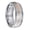 Silver, variant on Stainless Steel Wedding Ring Elegant Meteorite Sand Surface Design Rose Gold Ring for Men and Women Stainless Steel Band Jewelry