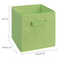 thumbnail image 2 of ClosetMaid Cubeicals Fabric Drawer, Open Storage Organizing Bin, Green (2 Pack), 2 of 6