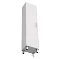 thumbnail image 5 of Xukmct Tall Storage Cabinet with 5 Shelf and Metal Handle, Pantry Cabinet for Living Room, Dining Room, Kitchen, White, 5 of 6
