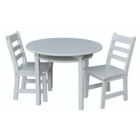 Yu Shan Children's Round Table And Chair Set In White ...
