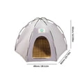 thumbnail image 5 of Tienda De Campaña Para Gatos Tienda de campaña para gatos, perrera transpirable para perros y gatos, casa para perros, suministros para mascotas (S) gris claro gris, 5 of 5