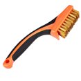 thumbnail image 2 of Cleaning Brush,Sanding Brush Copper Wire Brush Encrypted Stainless Steel Wire Brush Cleaning Brush Kitchen Long Handle Wire Brush Removal Small, 2 of 5