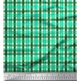 thumbnail image 1 of Soimoi Modal Satin Fabric Gingham Check Decor Fabric Printed Yard 42 Inch Wide, 1 of 3