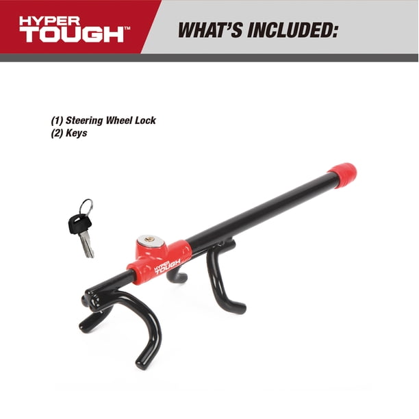 セキュリティ RR Hyper Tough Universal Steering Wheel Lock Anti-Theft Car, Truck