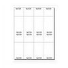 Laser Print Blank Ticket Sheets, 8-1/2" x 11", 8 Tickets Per Sheet, Perfed for Separations and Stubs, Consec Numbers, Ticket Size: 2-1/8" x 5-1/2" on White 67-lb Vellum - 50 Sheets (400 Tickets)