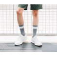 thumbnail image 2 of 1 Pair Crew Socks Fashionable Stripe Pattern Cotton Socks Unisex Socks, 2 of 3