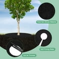 thumbnail image 2 of Uxcell 8 Pack Non Woven Tree Cover Rings,5.9 Inch Weed Fabric Cover,Apply To Tree Mulch Ring(Round Black), 2 of 7
