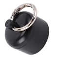 thumbnail image 4 of Joyero De Viaje, Estuche Para Anillos, Organizador De Almacenamiento Portátil Pequeño Con Llavero, Color Negro, 4 of 7