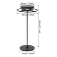 thumbnail image 3 of 55.1in Round Clothing Rack, Clothes Display Rack, Rotatable Garment Rack(Black), 3 of 14