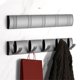 thumbnail image 5 of Colgador de puerta portátil ajustable de 45 grados, plegable, 6 ganchos, gancho de almacenamiento de estilo Simple, soporte para ropa, sombrero, Almacenamiento y organización del hogar Gris Bewildely HA063591-01B, 5 of 6