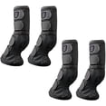 thumbnail image 1 of Harrison Howard Horse Fly Boots Perfect Contoured Fit Leg Guards Dense Mesh Boots with Ventilated Comfort Reliable Protection from Summer Elements Set of 4 Classic Black Extre Large, 1 of 7