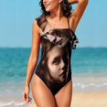 thumbnail image 5 of The Twilight Saga Women's One Piece Swimsuits Ruffle Swimwear Bathing Suits Tummy Control Swim Suit S, 5 of 6