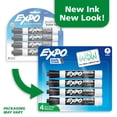 thumbnail image 2 of EXPO Dry Erase Markers, Bullet Tip, Black, 4 Count, 2 of 7