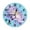 ZZNZ08027038, variant on Zhmjortal Flower Wall Clocks Battery Operated 10 inch - Quiet Silent Round Clock Non-Ticking Desk Clock Decor for Kitchen Bathroom Living Room Office School Home Decorations