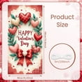 thumbnail image 2 of Pink Cherry Blossom Love Banner Red Heart Romantic Display Cartoon s Golden Love Backdrop for Valentine's Day Anniversary Romantic Date, 2 of 9
