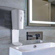 Auto Soap Dispenser with Drip Tray- White - Touch Free - Electronic - Automatic Sensor Soap Dispenser – Liquid or Spray - Wall Mount - Commercial or Residential - 1000 mL/33 oz