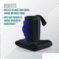 thumbnail image 4 of Compression Support Bands for Men & Woman | Adjustable Hand & Wrist Straps to Avoid Injury - lightBlue, 4 of 5
