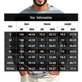 thumbnail image 4 of GrmtClth Mens Shirts Soft Horizontal Striped Raglan Long Sleeve Crewneck Pullover Relaxed Fit Spring Autumn Outdoor Daily Tops White L, 4 of 5