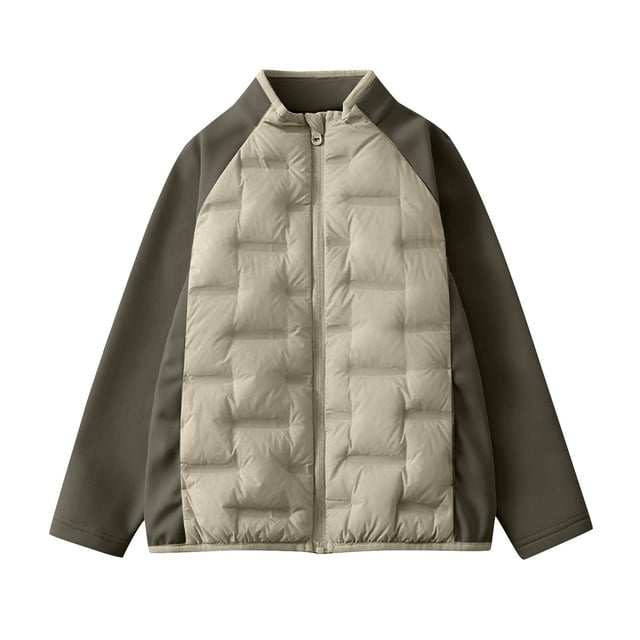 Kids Jackets Boys Lightweight Down Solid Warm Inside Outside