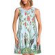 thumbnail image 1 of Easygdp Chinoiserie Floral Palm Tree para Vestido Transpirable de Mujer, Vestido Suelto de Manga Corta con Pliegues y Bolsillos para el Verano, 1 of 7