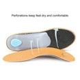 thumbnail image 5 of SPRING PARK 1 Pair Faux Leather Insoles/Inserts/Pads with Arch Supports for Flat Feet,Plantar Fasciitis,Feet Pain,Pronation,Heel Pain for Men and Women Shoes, 5 of 6