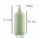 thumbnail image 2 of Botella dosificadora de jabón con cabezal de bomba de plástico for el hogar, el hotel y el baño, color verde, 200 ml, 300 ml y 500 ml, 2 of 5
