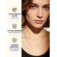 thumbnail image 3 of PROSTEEL 3mm/5mm Cuban Necklace Pure S925 Sterling Silver Chain for Women Sensitive Skin Hypoallergenic Birthday Graduation Gift for Female Mom Wife, 3 of 9