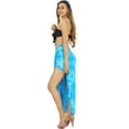 thumbnail image 4 of HAPPY BAY Women's Bikini Beach Wrap Swim Cover up Swimwear Skirt Bathing suit Summer Wraps Beachwear Sarong Coverups Swimsuits for Women One Size L_Blue, Tie Dye, 4 of 5